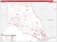 St. Tammany Parish (), La Carrier Route Wall Map
